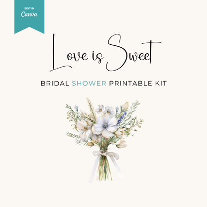 Editable Bridal Shower Template Kit